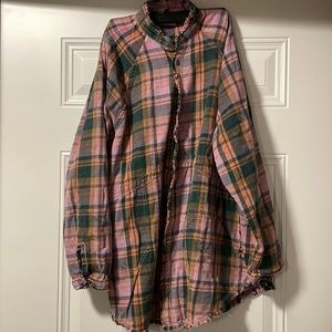 We the free button down